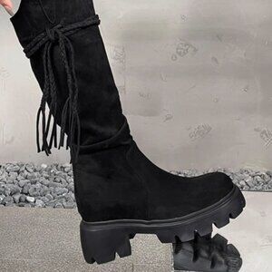 Women Shoes Lace Up Boots